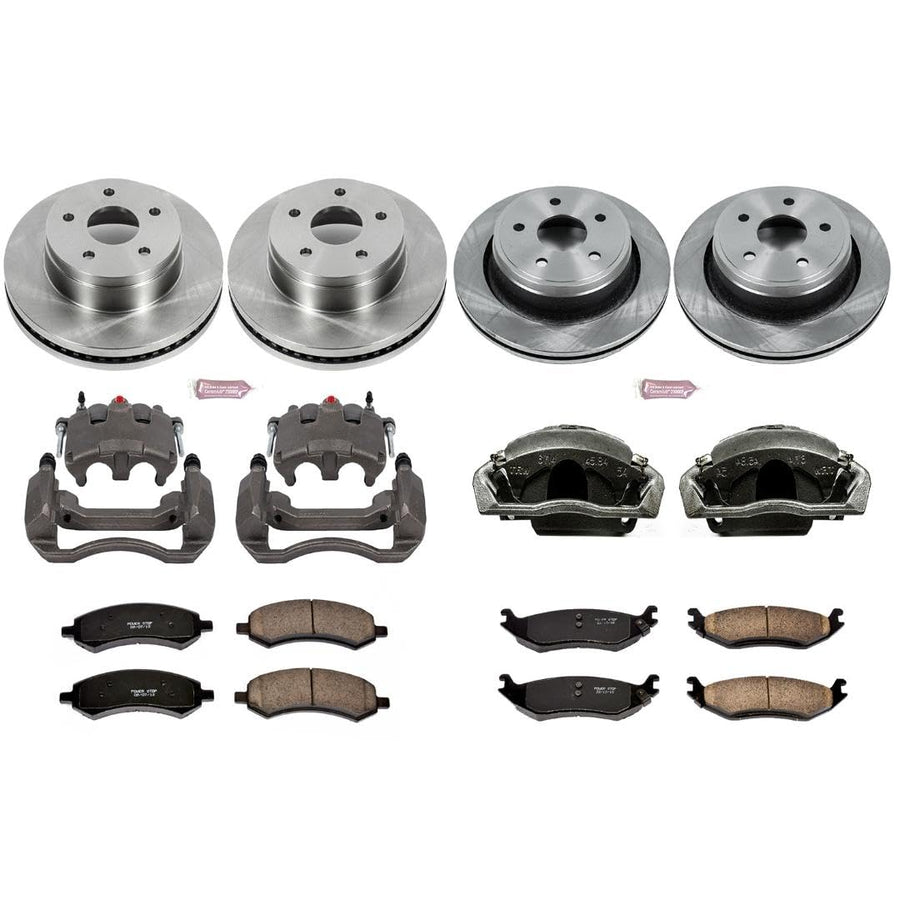 Power Stop KCOE2164 1-Click Autospecialty OE Replacement Brake Kit with Calipers For Dodge Ram 1500 2006-2008 [Model Specific]