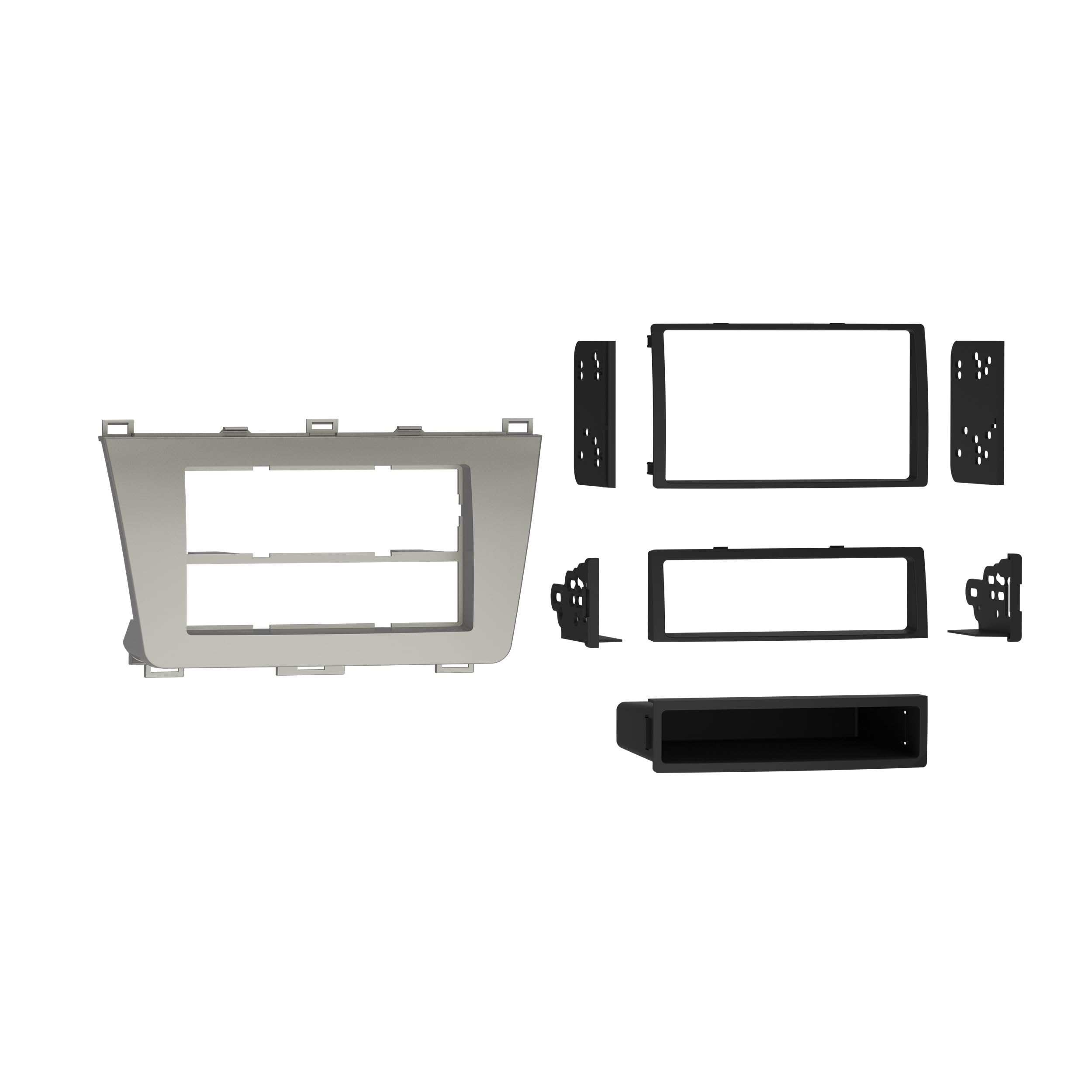 Metra Electronics 99-7511S Radio Installation Dash Kit Single DIN or Double DIN Fits 2009-2013 Mazda 6 (Silver)