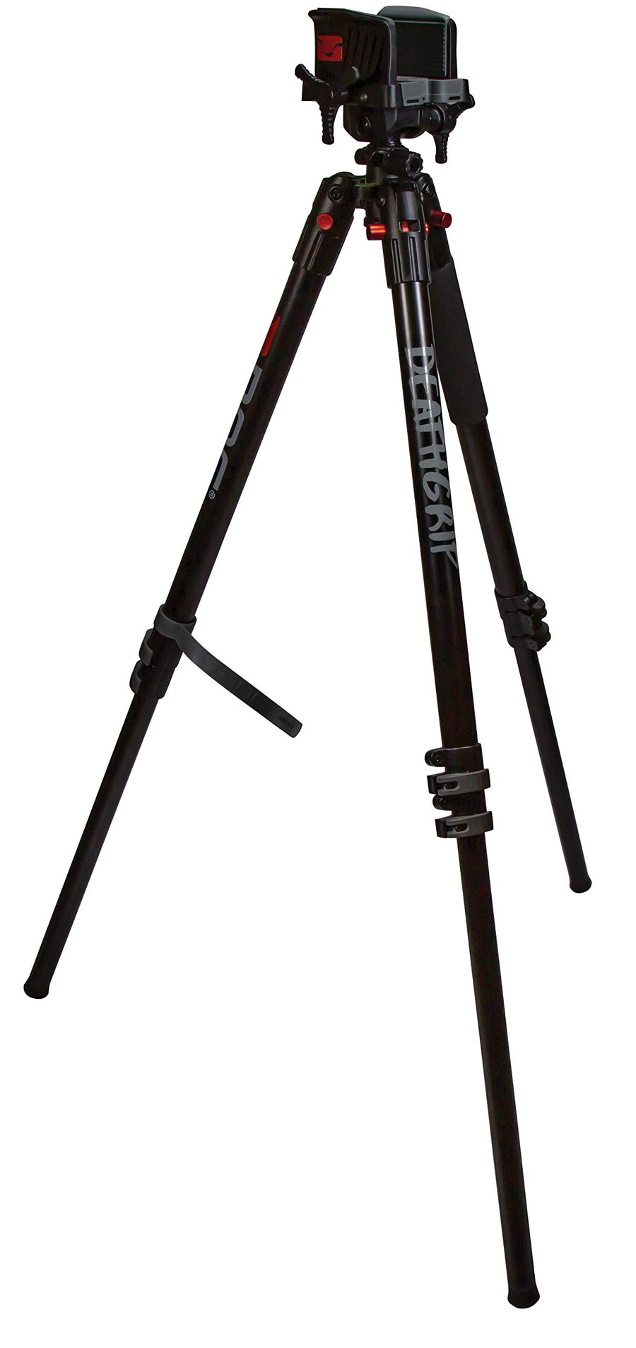 DeathGrip BOG Aluminum Tripod with Durable Aluminum Frame, Lightweight, Stable Design, Bubble Level, Adjustable Legs, Shooting Rest, and Hands-Free Operation for Hunting, Shooting, and Outdoors