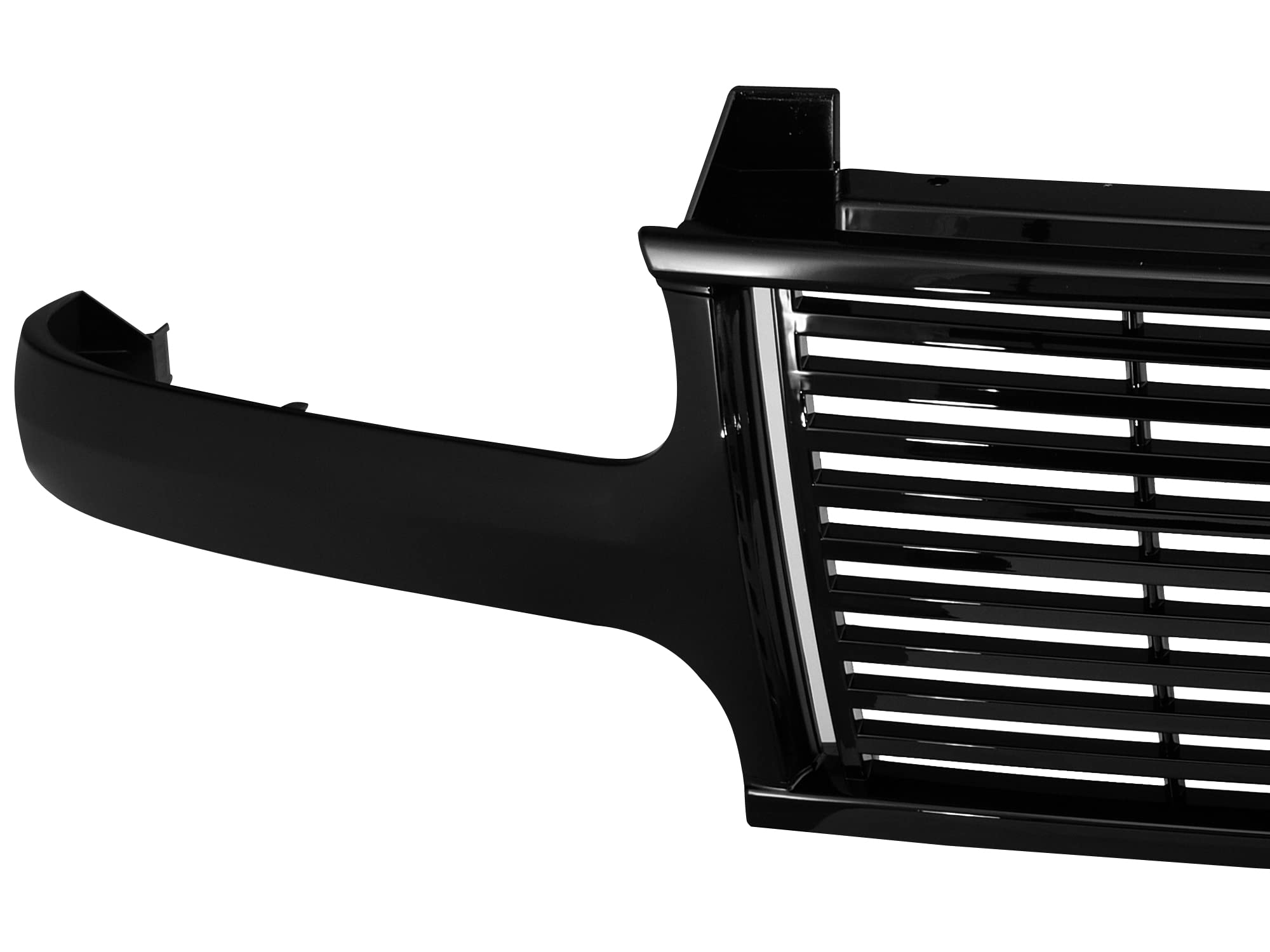 7147355 Armordillo USA Horizontal Front Hood Grille - Gloss Black Fits 2000-2006 Chevy Suburban