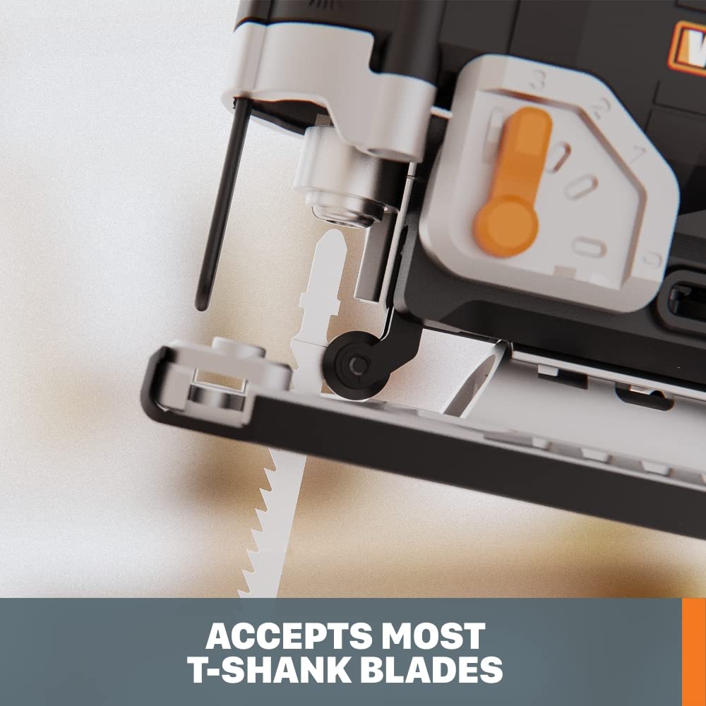 20V Worx NITRO Power Share Cordless Jigsaw with Brushless Motor - WX542L (Battery & Charger Included)