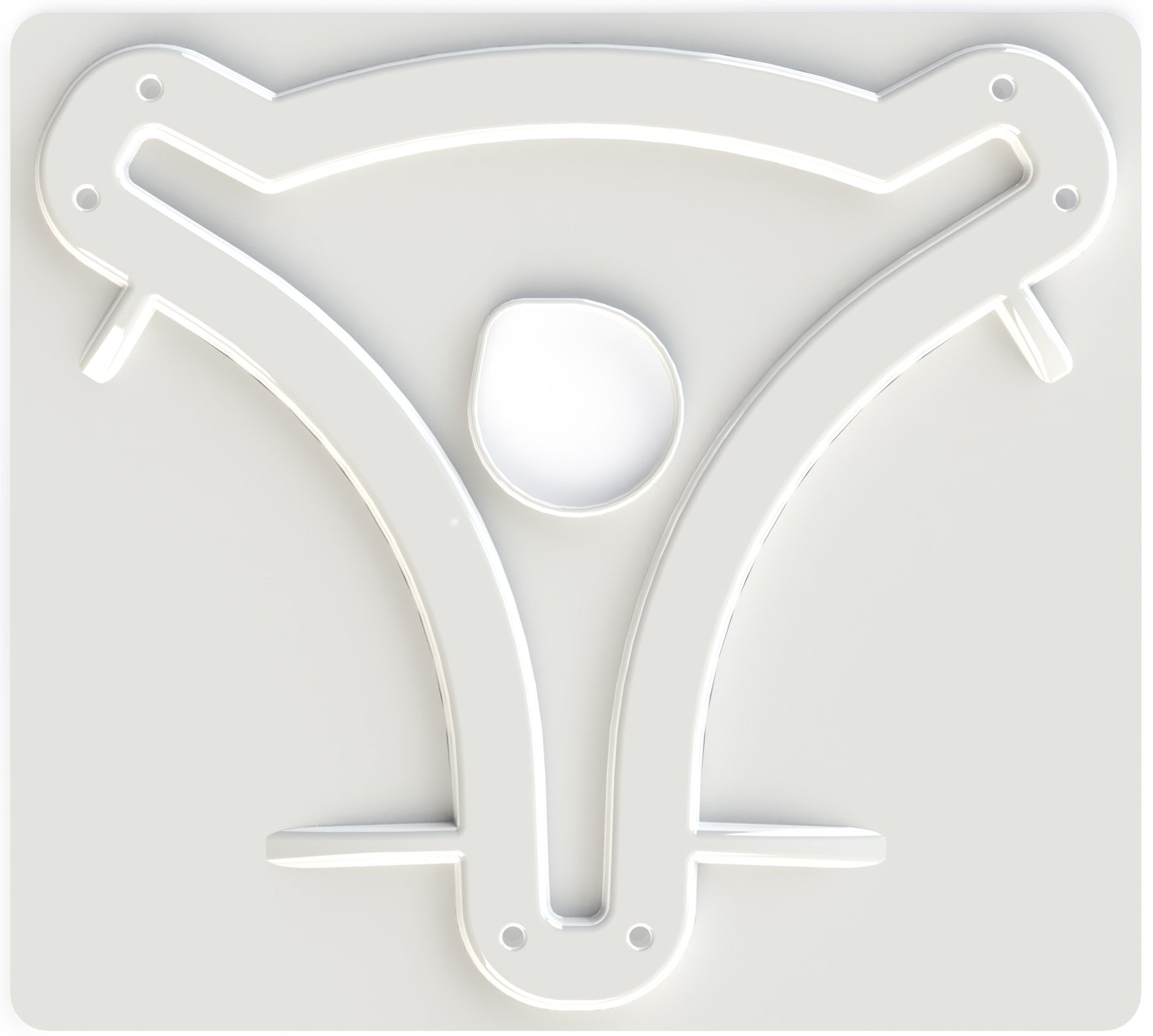 KING Antenna Mounting Plate MB8200 for KING Jack and OmniPro OTA Antennas, White
