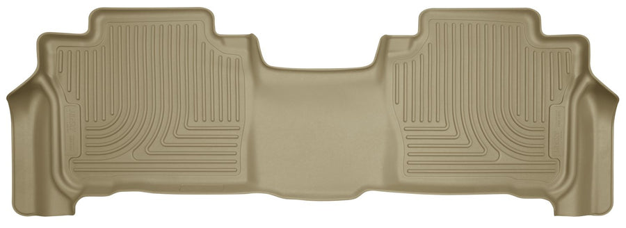 Weatherbeater Husky Liners Floor Mats | Fits 2013-2021 Lexus LX570, 2013-2021 Toyota Land Cruiser w/o 3rd Row | 2nd Row, 1-pc Black - 14093