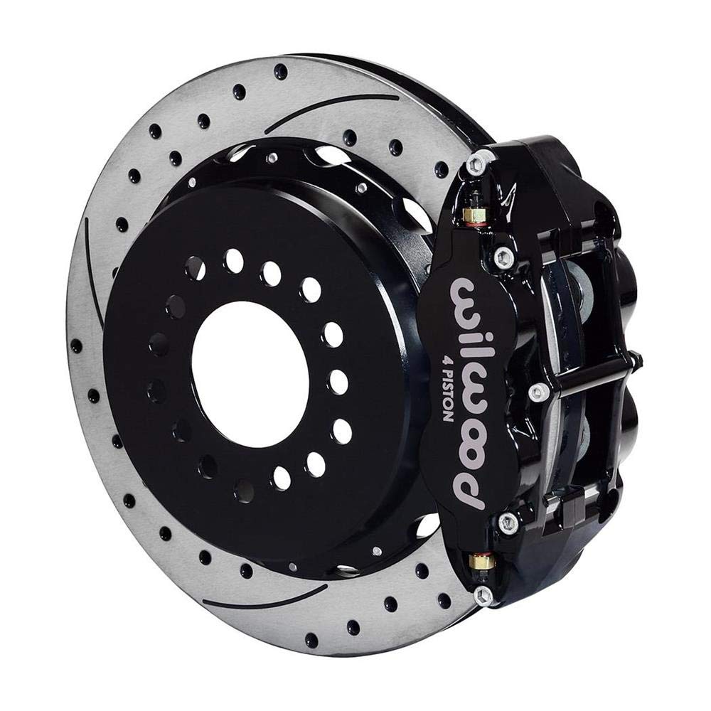 Rear P-Brk Kit, FNSL4R, 12.88", Drilled, Red