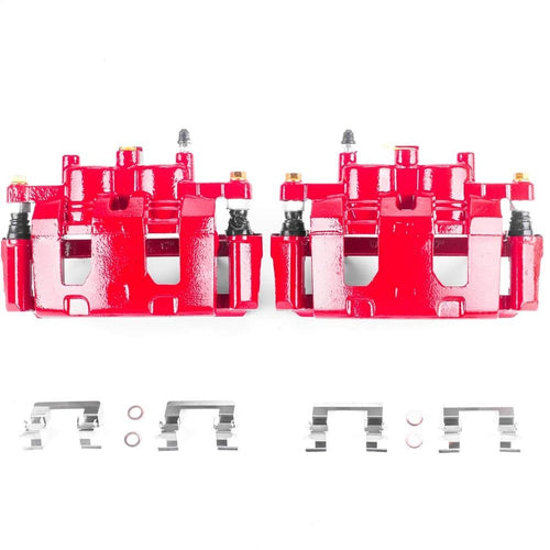 Power Stop S5024 Front Pair of High-Temp Red Powder Coated Calipers For Buick Allure, Buick LaCrosse, Buick Lucerne, Cadillac DTS, Chevrolet Impala, Chevrolet Impala Limited [Model Specific]