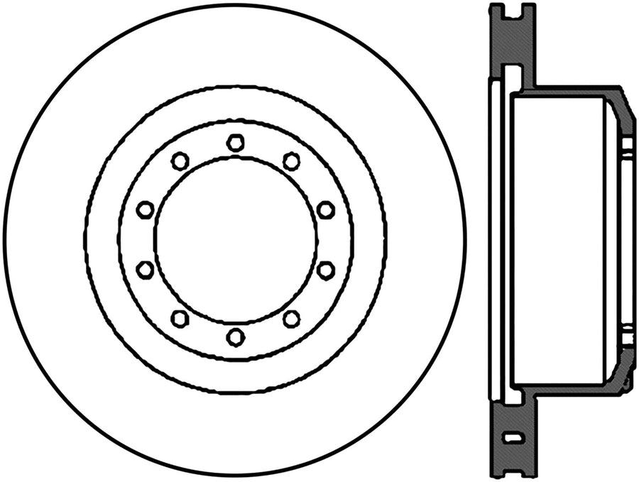 CENTRIC NEW 120.65069CRY Premium Brake Rotor with E-Coating