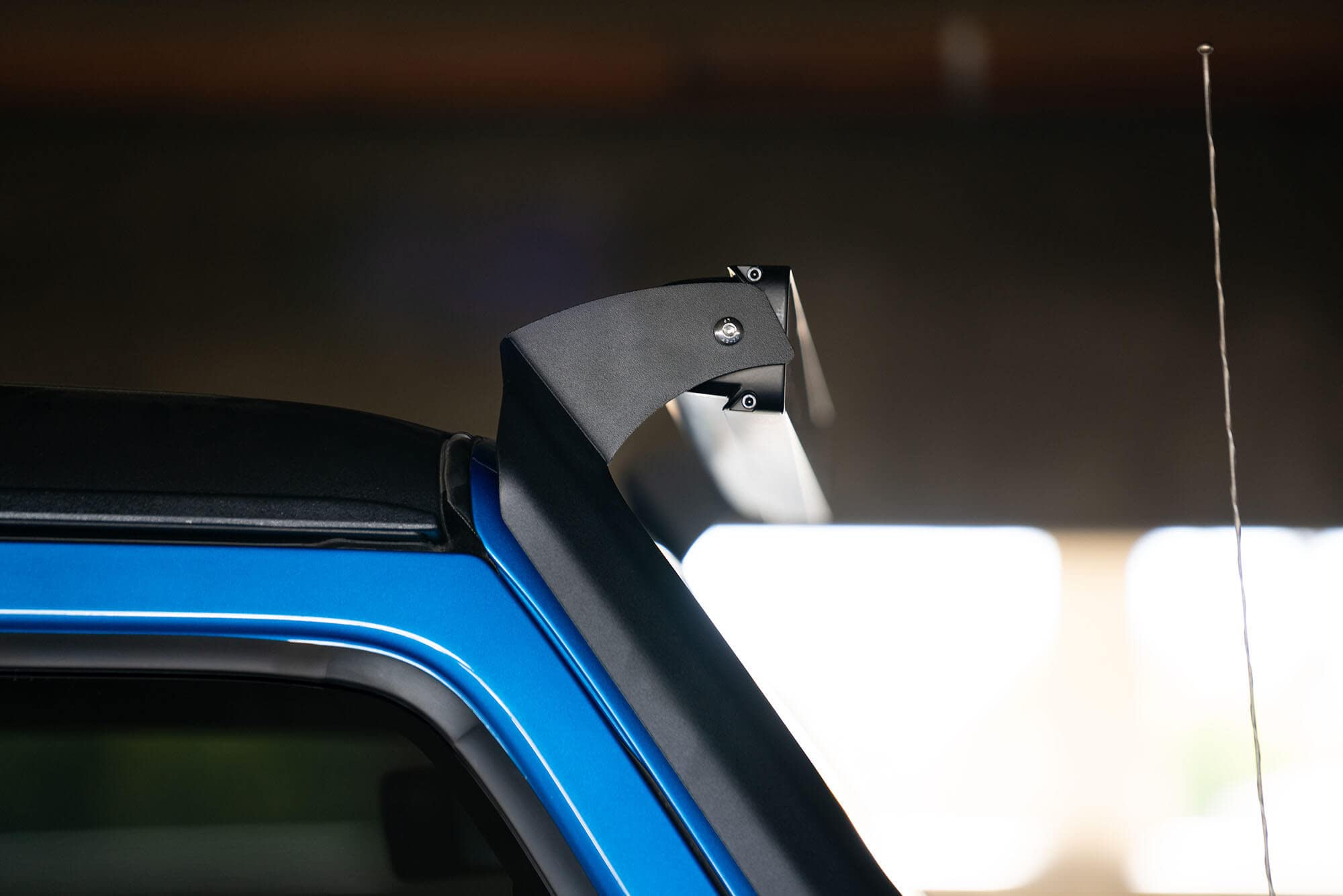 A-Pillar Light Bar Mount | DV8 Offroad | 2020-Current Wrangler JL 392 Edition & Gladiator JT Mojave Edition | Fits 50-52 inch Light Bar | Steel Construction | Mounts Along Windshield