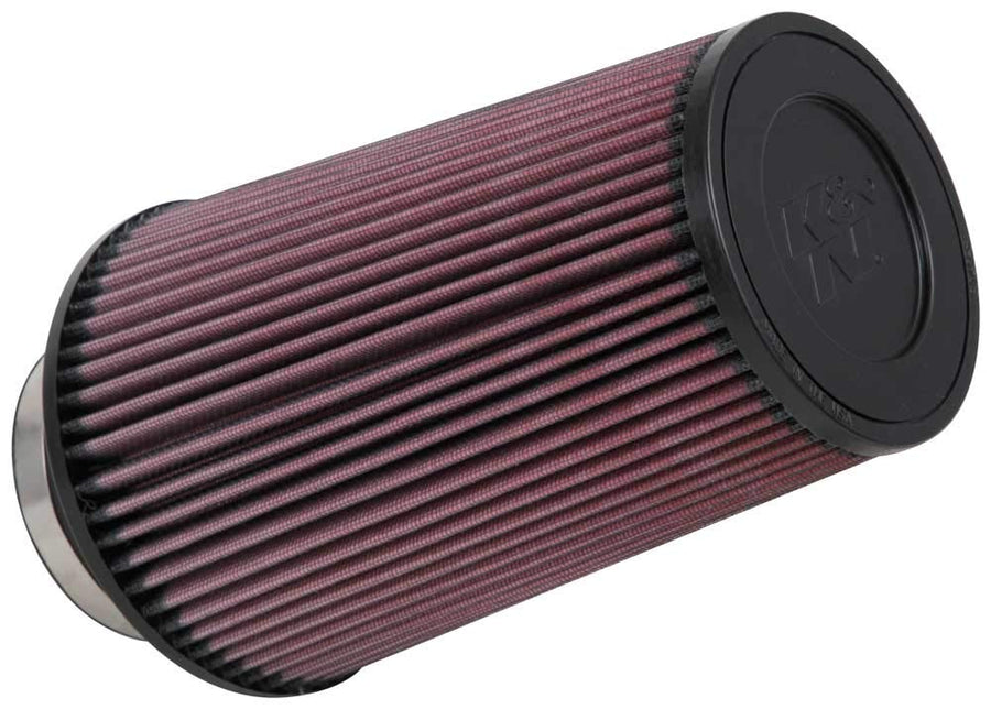 High-Flow K&N Original Lifetime Universal Clamp-On Air Filter: High Performance, Premium, Washable: Flange Diameter: 3.5 In, Filter Height: 9 In, Flange Length: 1.75 In, Shape: Round Tapered, RE-0920