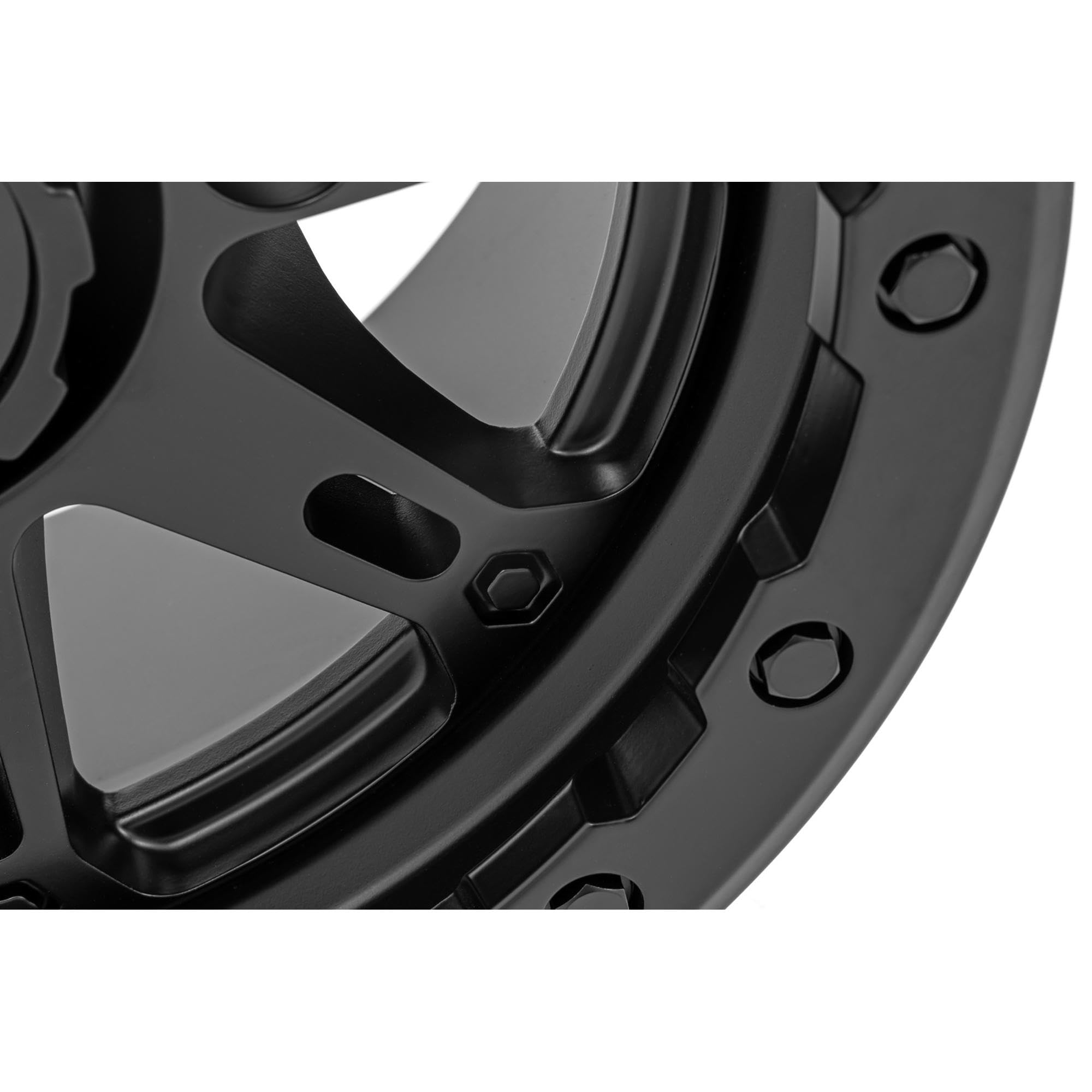 Rough Country One-Piece 94 Series Wheel - 14x7, 4x137mm Bolt Pattern, +10mm Offset, Matte Black for UTV/ATV
