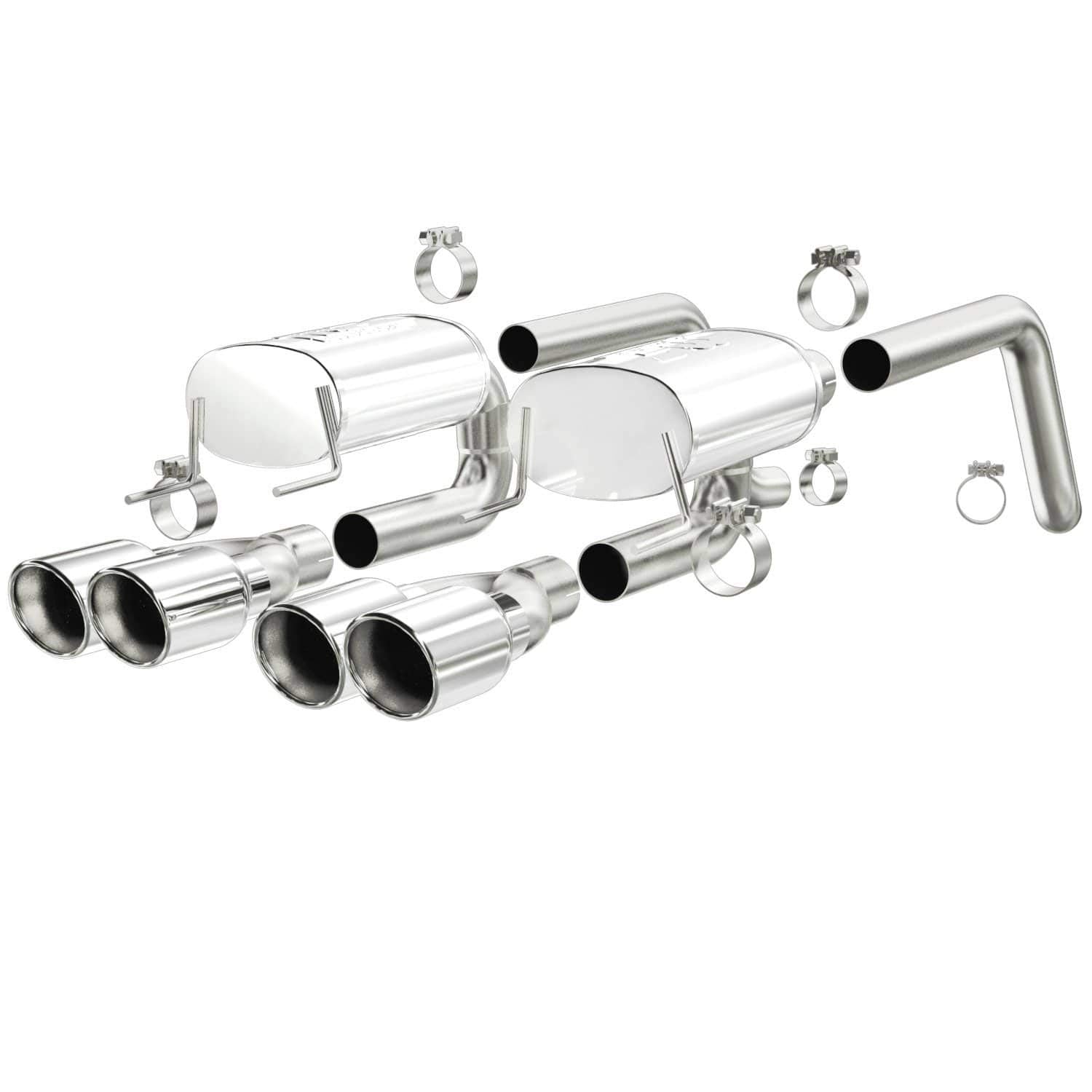 Performance MagnaFlow Exhaust System 15886: Axle-Back, Street Series, Compatible with 2005-2008 Chevrolet Corvette