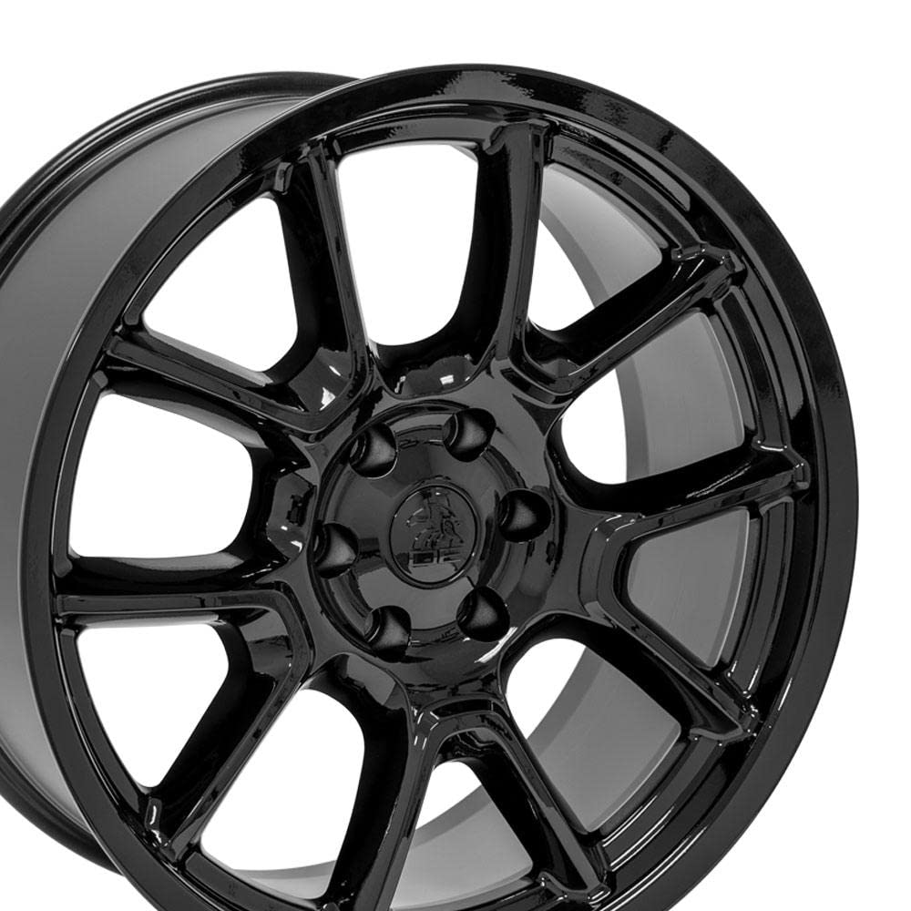 22 Inch OE Wheels DG21 Rim Fits Challenger 50th Anniversary Style 6x139.7 22x9.5 Gloss Black - Hollander 10369 (1)