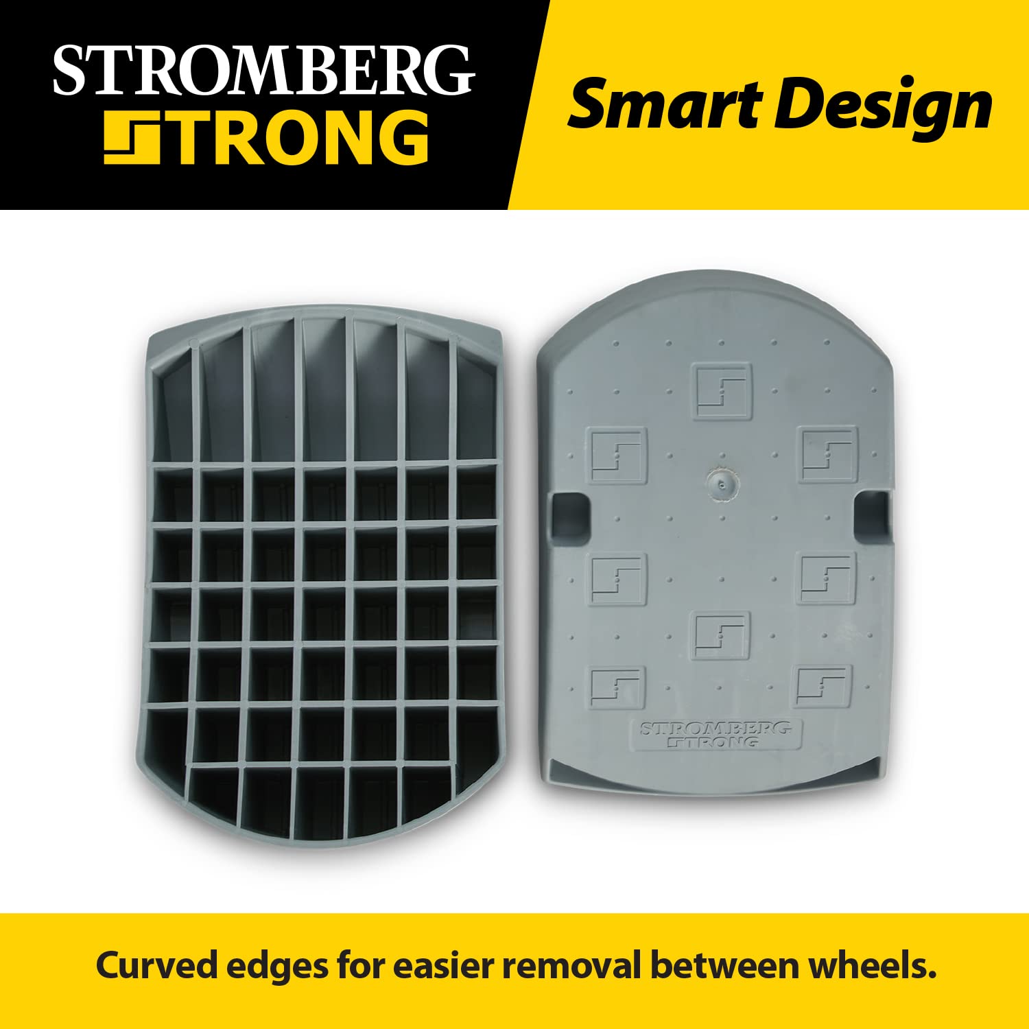 Stromberg Carlson Leveler Base Pad - Wheel Chock Blocks, Trailer Jack, RV Leveling Blocks, Trailer Accessories, Automotive Wheels Leveler Jack, Automotive Tools for Front & Back Wheel (2 Pack)