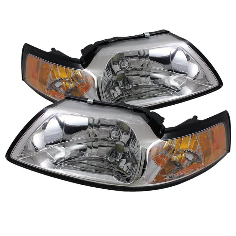 Chrome/Clear xTune Auto 5064493 Crystal Headlights