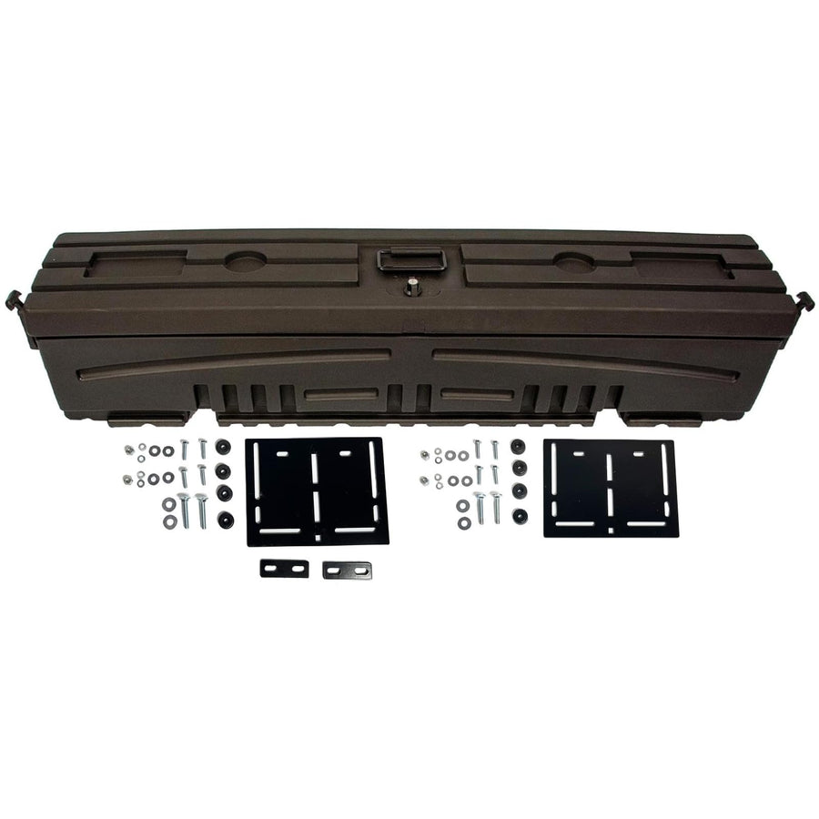 DUHA 70820 All-Terrain Side by Side Storage Box with Mounting Kit fits 2014 2024 Kawasaki Mule 5X 4010 Pro FXT Pro MX - Heavy Duty, Weather Resistant & Lockable Latches