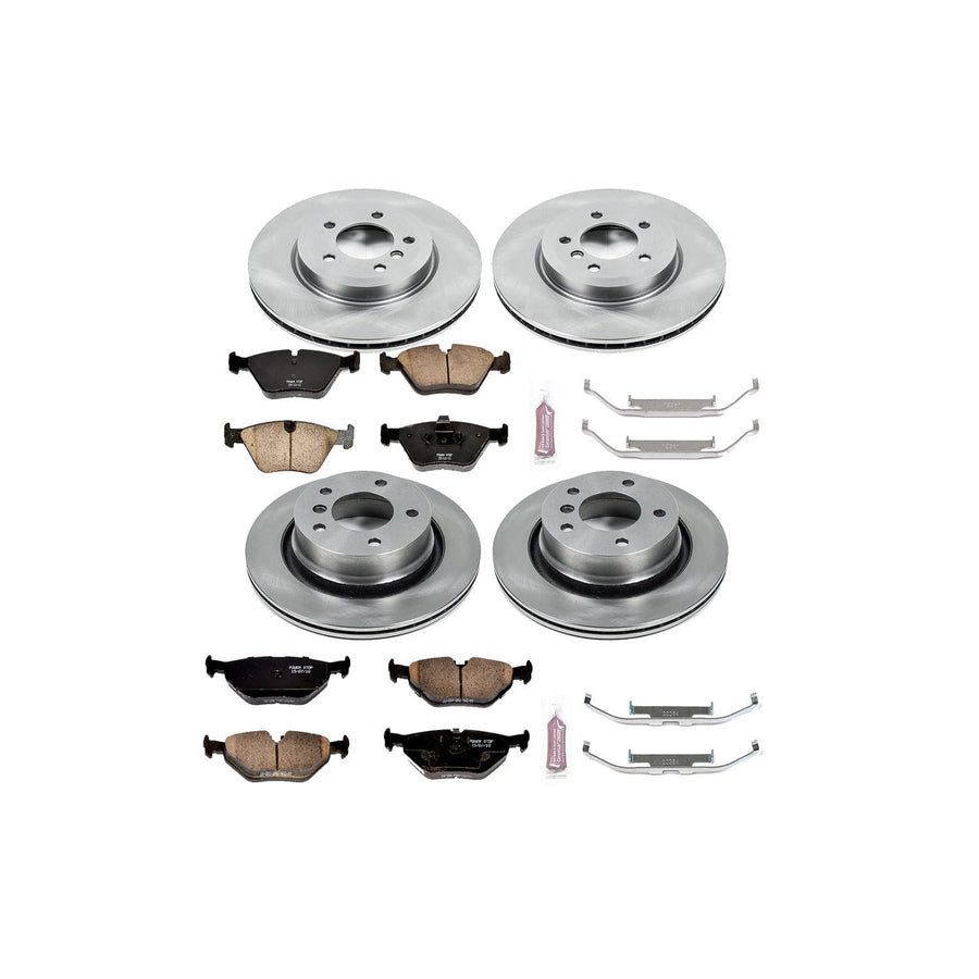 POWERSTOP Autospecialty KOE935 Front and Rear Replacement Brake Kit-OE Brake Rotors & Ceramic Brake Pads For BMW Z4 2006-2008 [Model Specific]