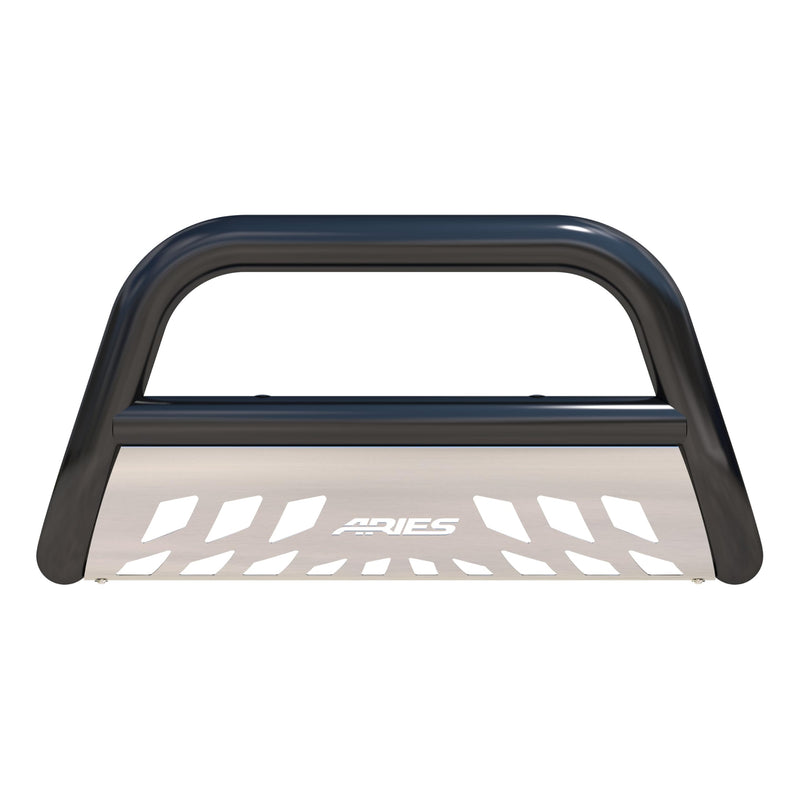 3-Inch ARIES Black Steel Bull Bar, No-Drill, Select Freightliner, Mercedes-Benz Sprinter 2500, 3500