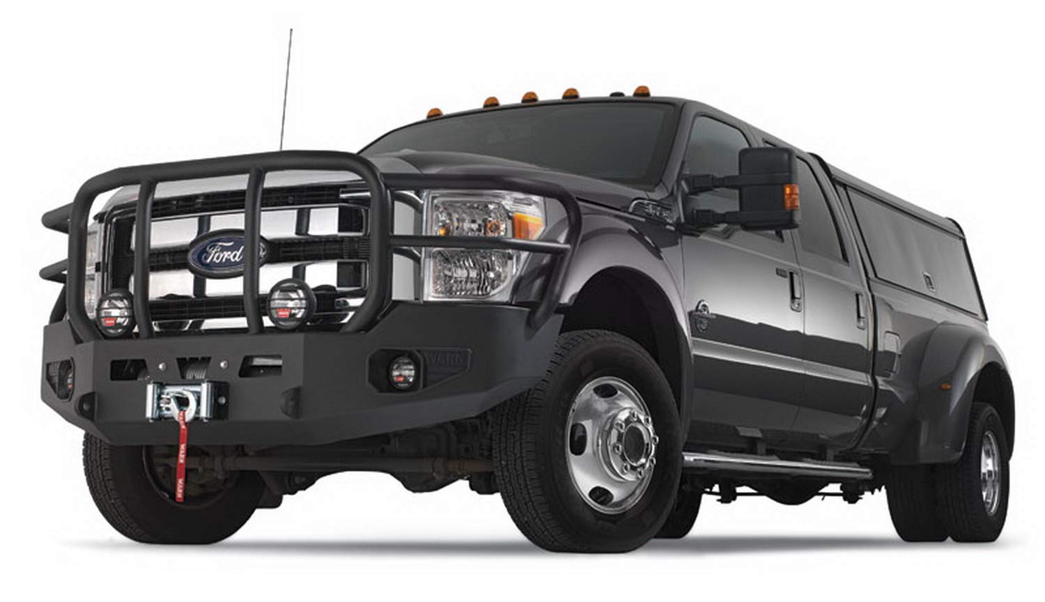 Front Bumper WARN 85881 w/o Grille Guard Tubes - Ford Super Duty