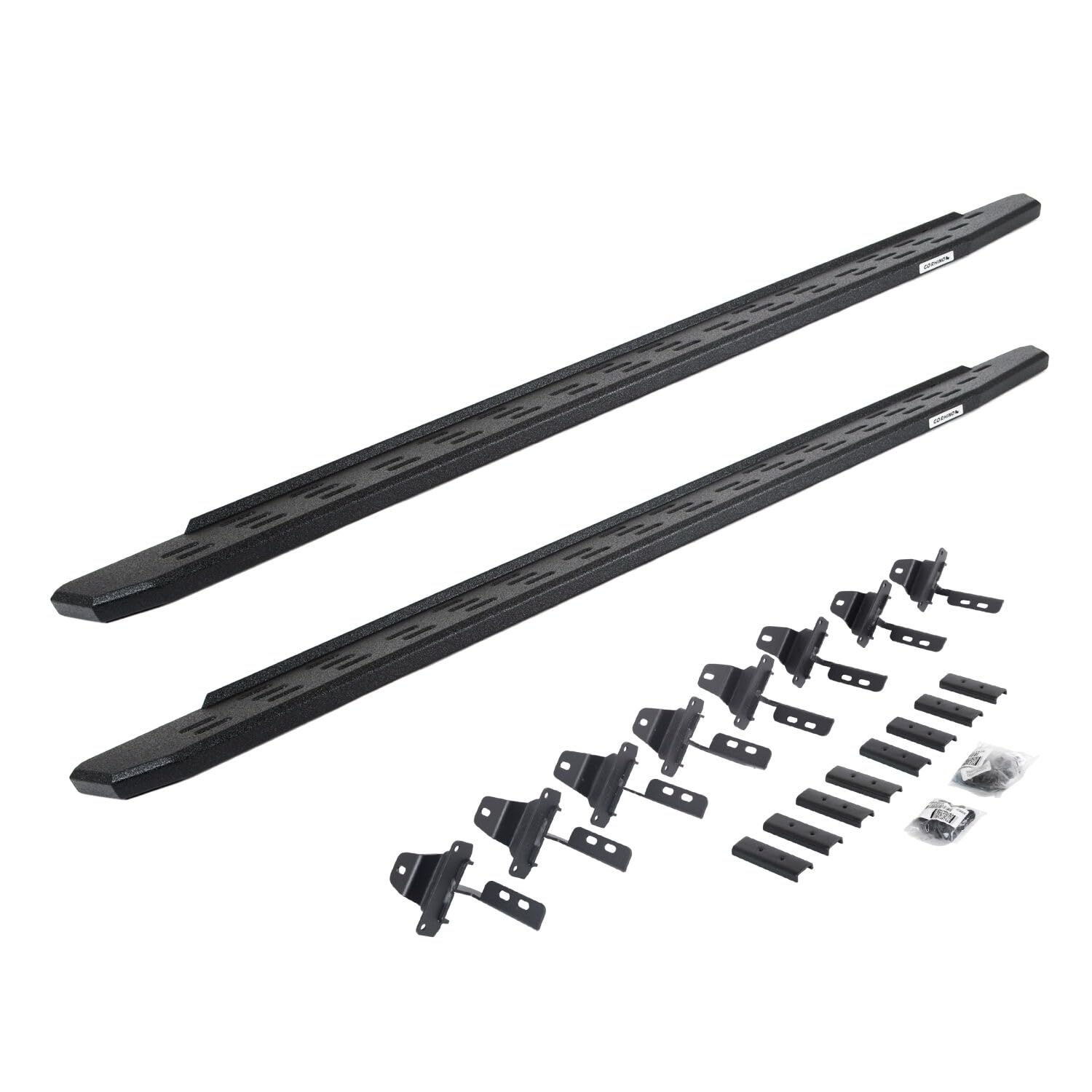 Go Rhino Running Boards & Brackets RB30 | Galvanized Steel, Protective Bedliner Coating | 69651687T | Fits 2020-2024 Jeep Gladiator, 4-Door