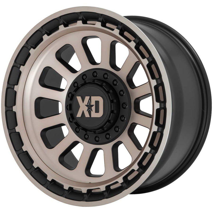 20x10 XD856 OMEGA, Bolt Pattern: 8x6.5/, Offset: -18, SATIN BLACK WITH BRONZE TINT, set of 1