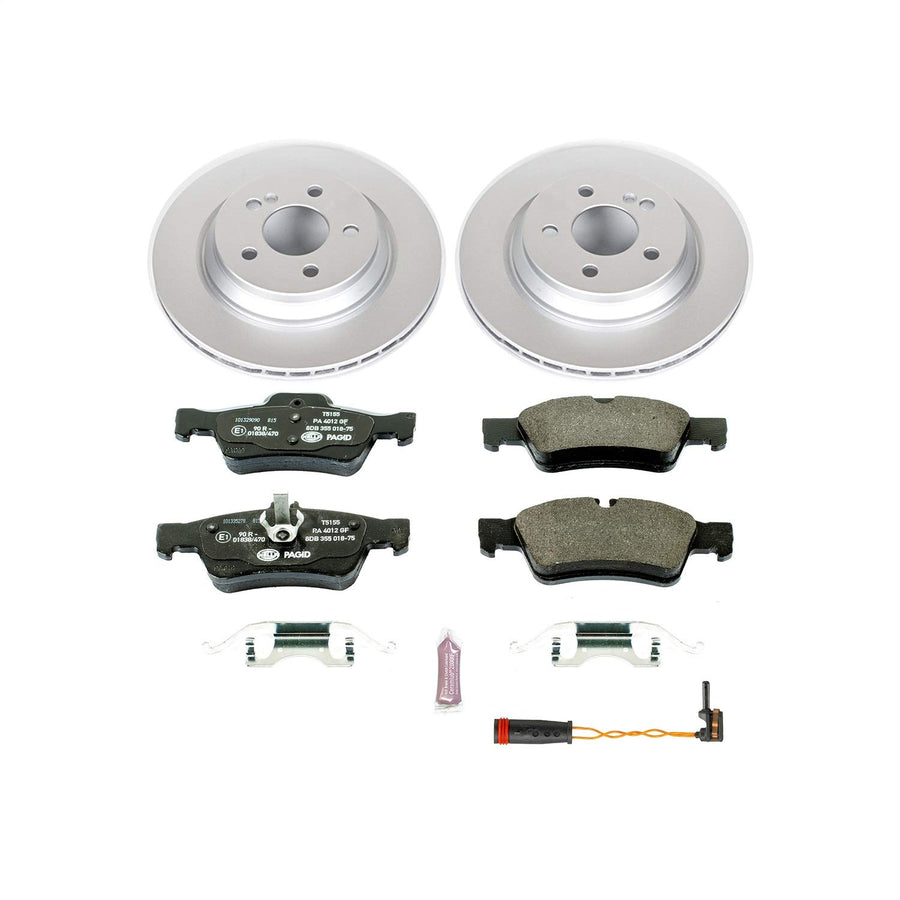 Power Stop ESK6569 Euro-Stop Rear Brake Kit For Mercedes-Benz S350 2012-2013, Mercedes-Benz SL500 2003 [Model Specific]