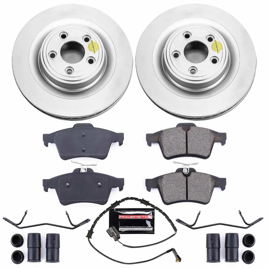 Power Stop Z23 Evolution Sport Geomet Coated Brake Kit For Jaguar XF 2010-2015, Jaguar XK 2010-2015, Jaguar XJ 2010-2015 [Model Specific]