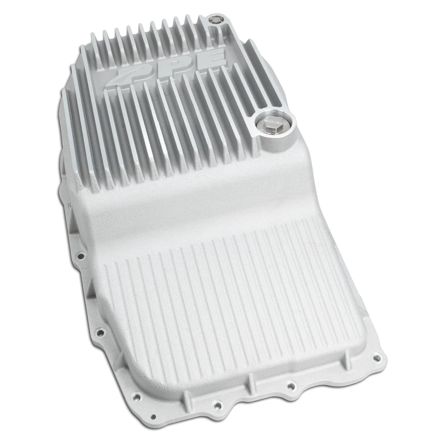 Heavy-Duty PPE Deep Cast Aluminum Automatic Transmission Pan Compatible with 2015-2020 GM 8L90 8-Speed Transmission (Brushed)