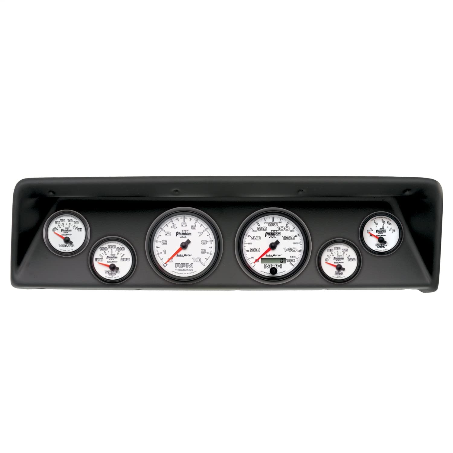 AutoMeter Dash Kit Direct Fit, (3 3/8" X2, 2 1/16" X4), Chevrolet Nova 66-67, Phantom Ii (2112-10)