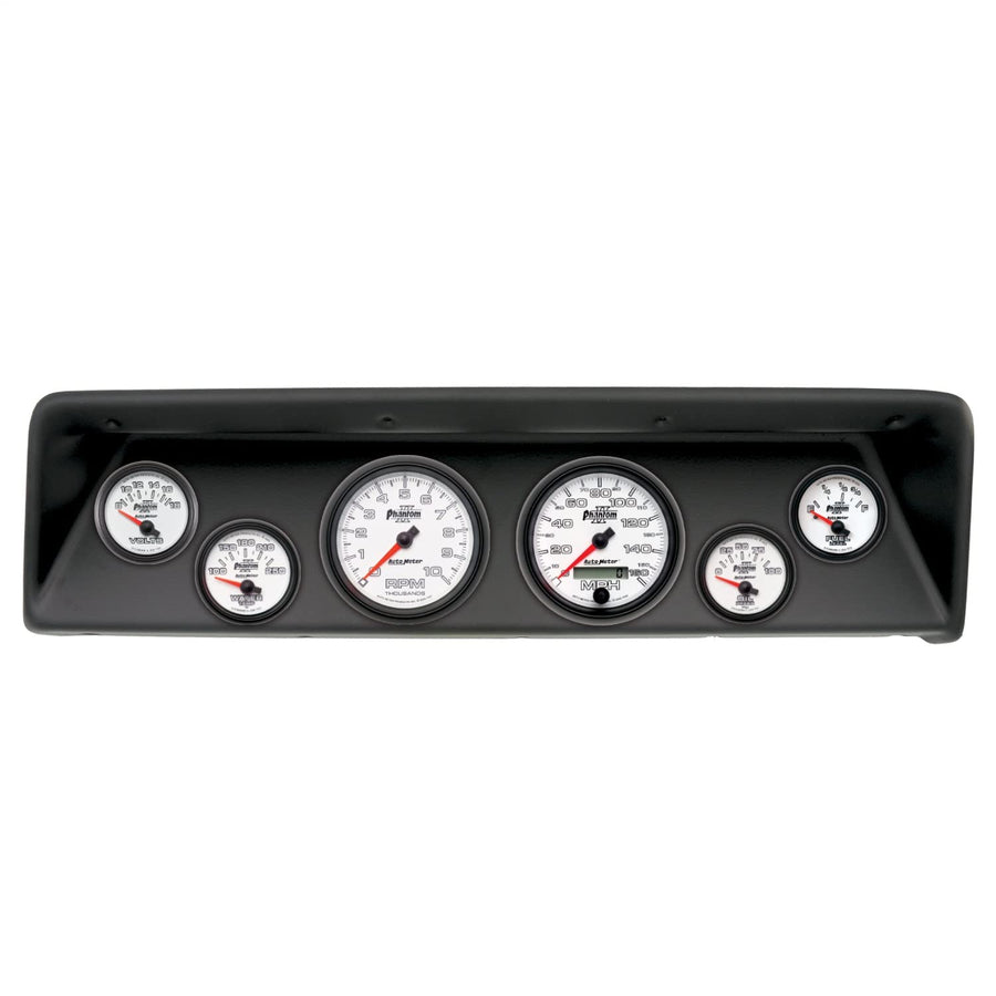 AutoMeter Dash Kit Direct Fit, (3 3/8" X2, 2 1/16" X4), Chevrolet Nova 66-67, Phantom Ii (2112-10)