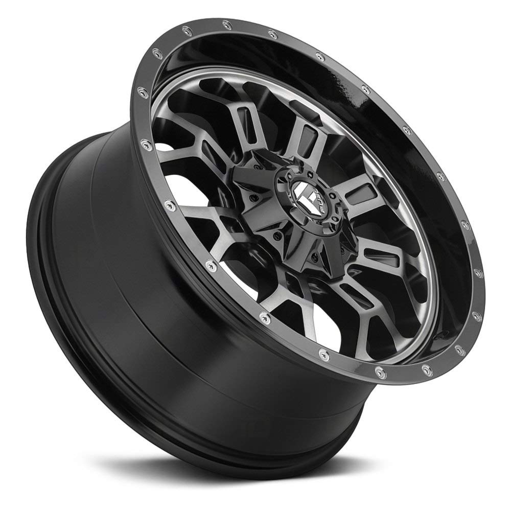 FUEL Crush 17x9 D561 Matte Black Machined 5x5.5 & 5x150-12 offset