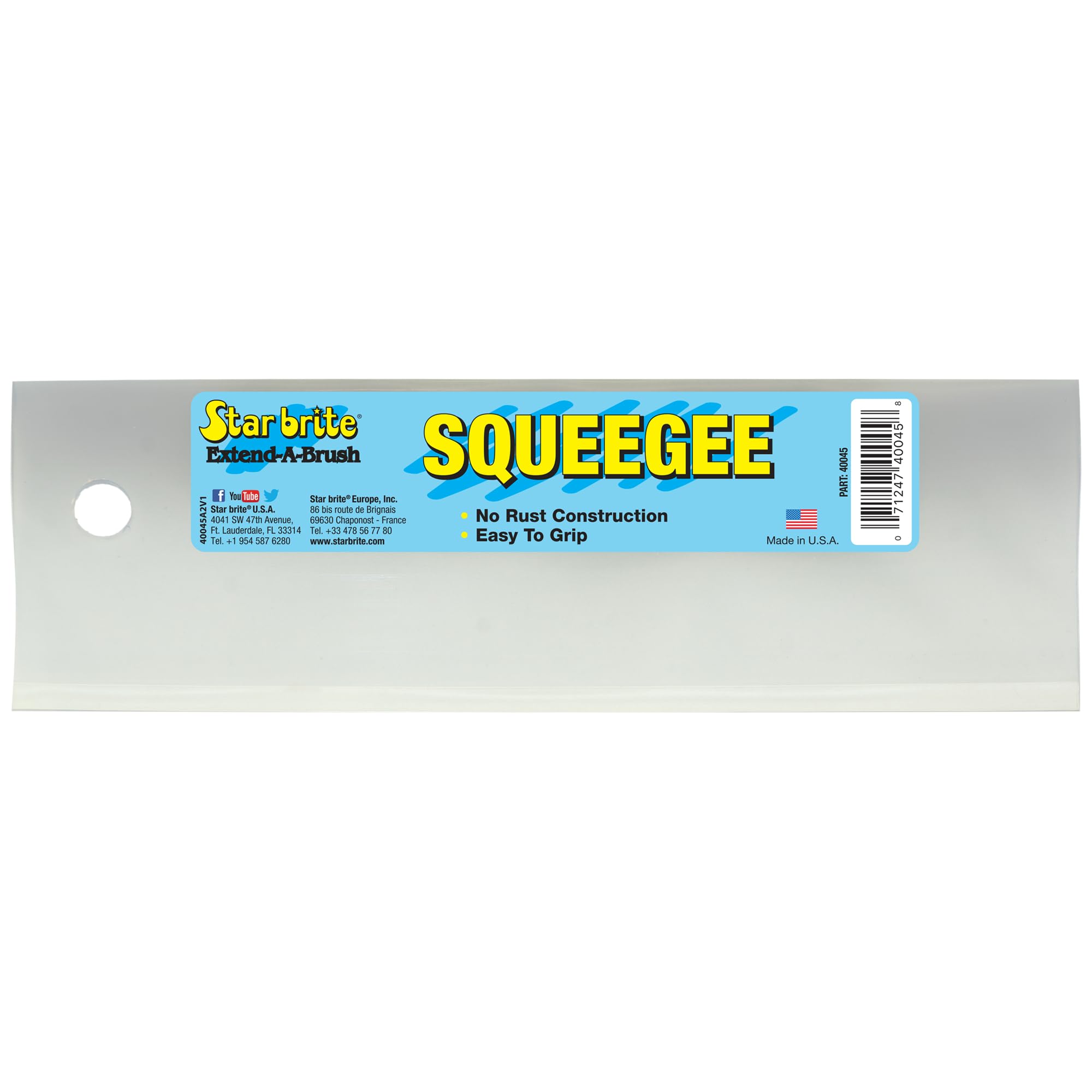 10" STAR BRITE Ergonomic Squeegee