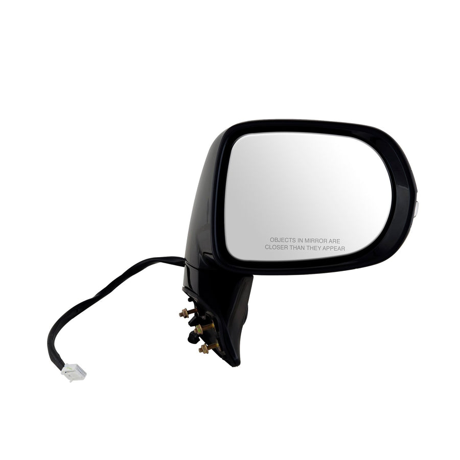 Fit System Mirror Passenger Side for Lexus RX350, RX450h, Canada & Japan Built, Black, PTM, w/Turn Signal, Memory, Puddle lamp, Foldaway, w/o auto dimming, w/o Blind spot Detection, Heated Power