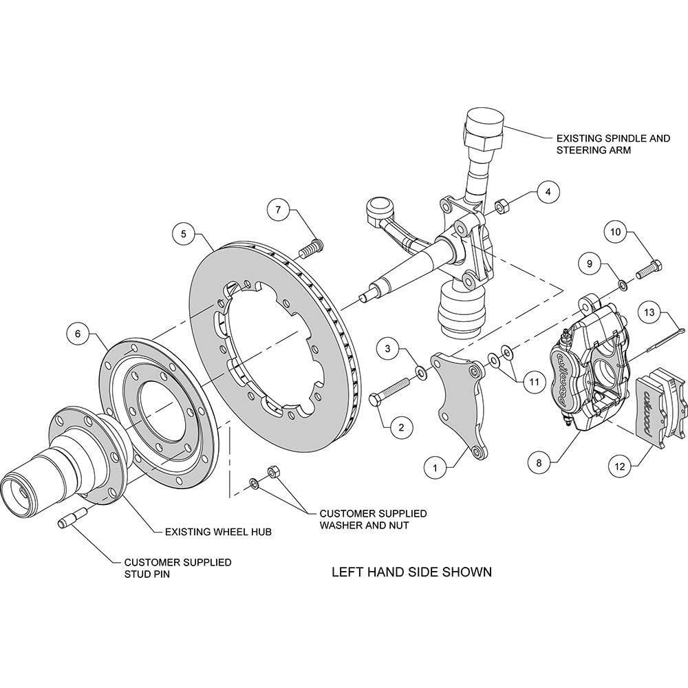 12.19" FDLI Front Hat Kit