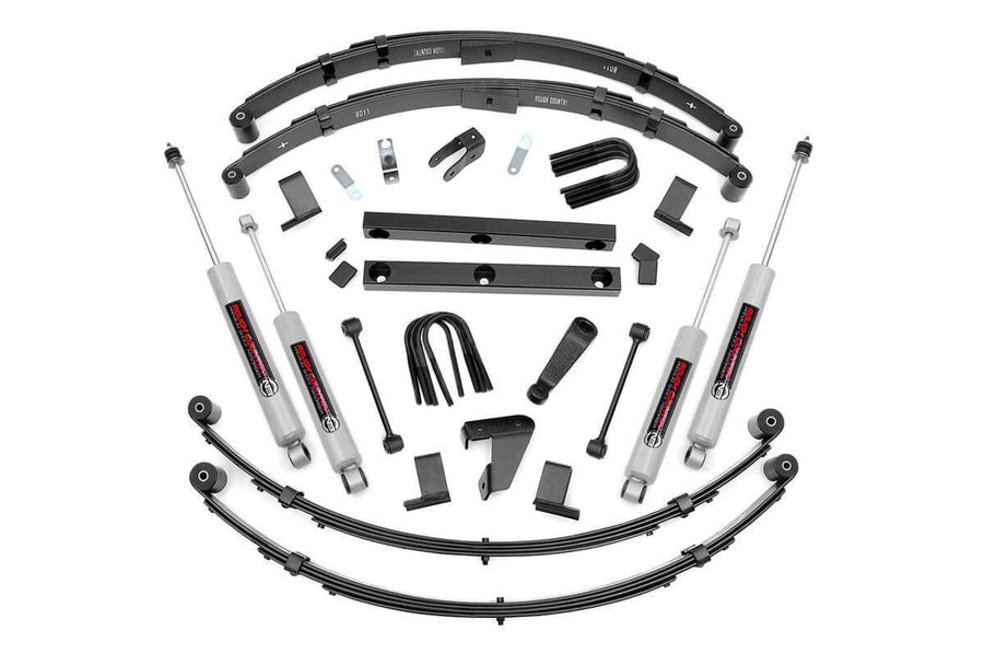 4" Lift Kit Rough Country for 87-95 Jeep Wrangler YJ | Power Steering - 620N2