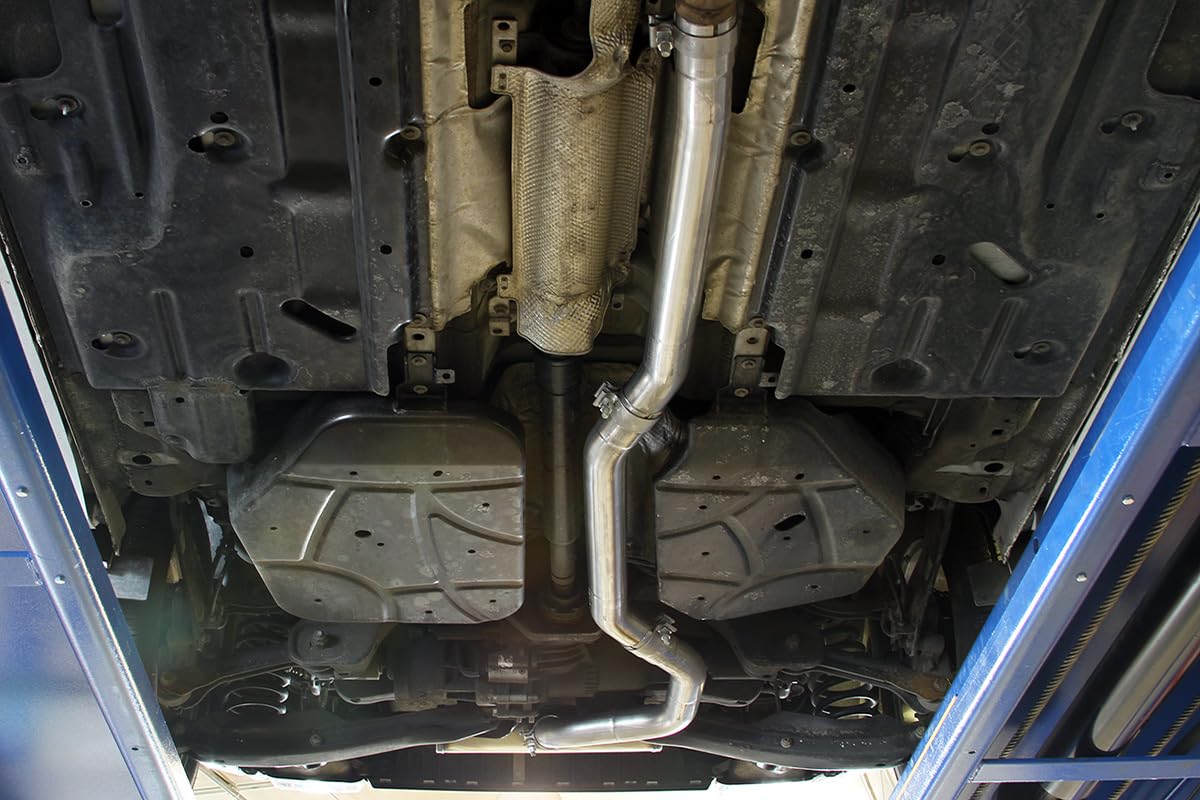 Flowmaster FlowFX 717810 Cat-Back Exhaust Kit 2.5 Inch Stainless Steel 3.5 Inch Black Ceramic Tips Dual Rear Outlet Compatible with 2014-2022 Jeep Cherokee 3.2L V6