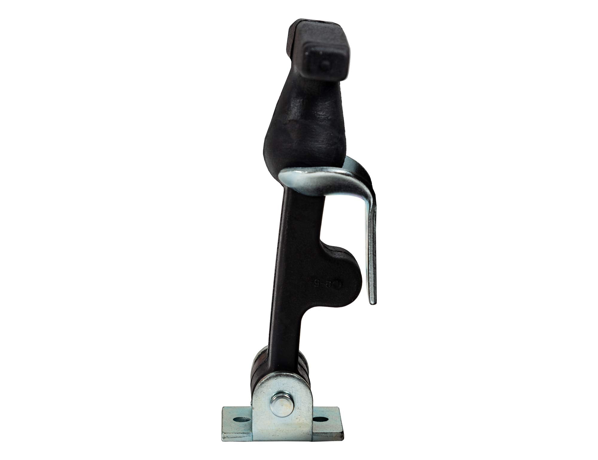 Buyers Products WJ201A 4-7/8" Rubber Hood Catch with A Bracket, Weather-Resistant Hold Down, 4 Pack, T-Handle Hasp, Draw Latch, Ideal Flexible Closure for Vehicle Hood Or Tool Box