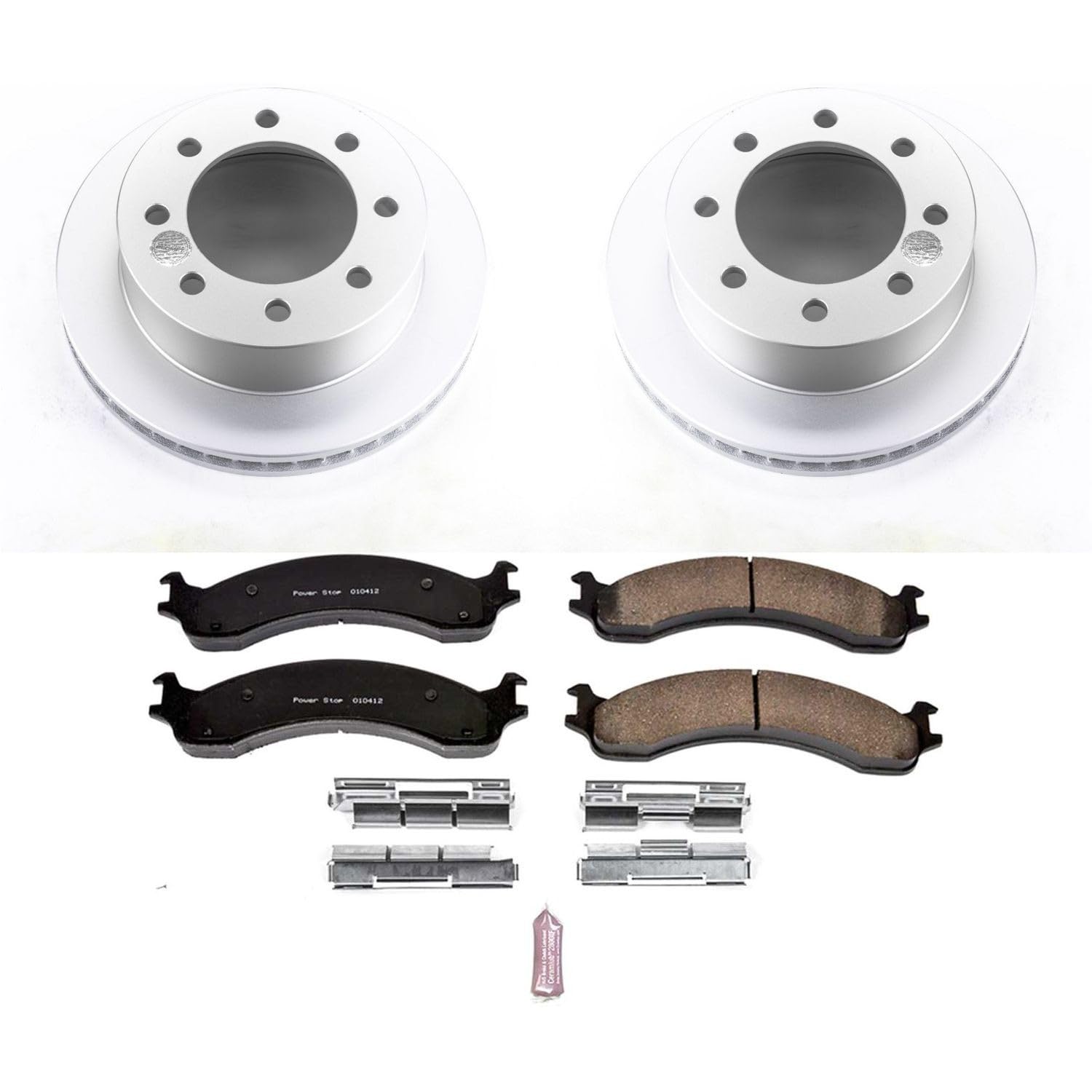 Power Stop Front CRK2156 Z17 Evolution Geomet Coated Brake Kit For Dodge Ram 2500 2000-2002, Dodge Ram 3500 2000-2002 [Model Specific]