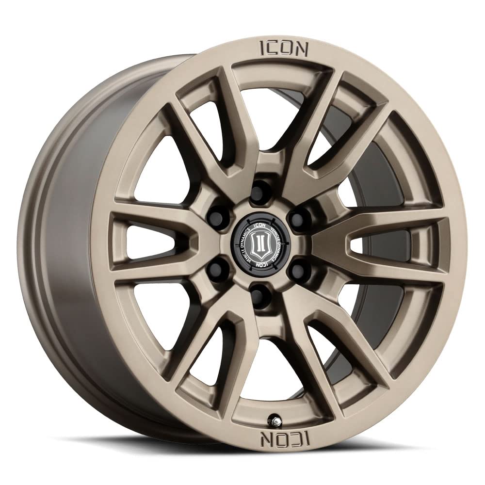 Vector 6 ICON Alloys, Bronze, 17 x 8.5/6 x 5.5, 0mm Offset, 4.75" BS, 2417858347BR