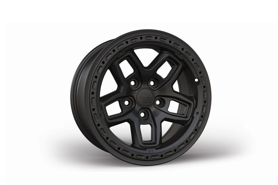 Borah AEV DualSport Wheel for JL Wrangler and JT Gladiator +25mm - M10 Satin Black