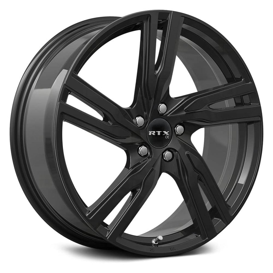 Gothenburg RTX Custom Wheel - 20x8, 45 Offset, 5x108 Bolt Pattern, 63.4mm Hub - Gloss Black Machined Rim