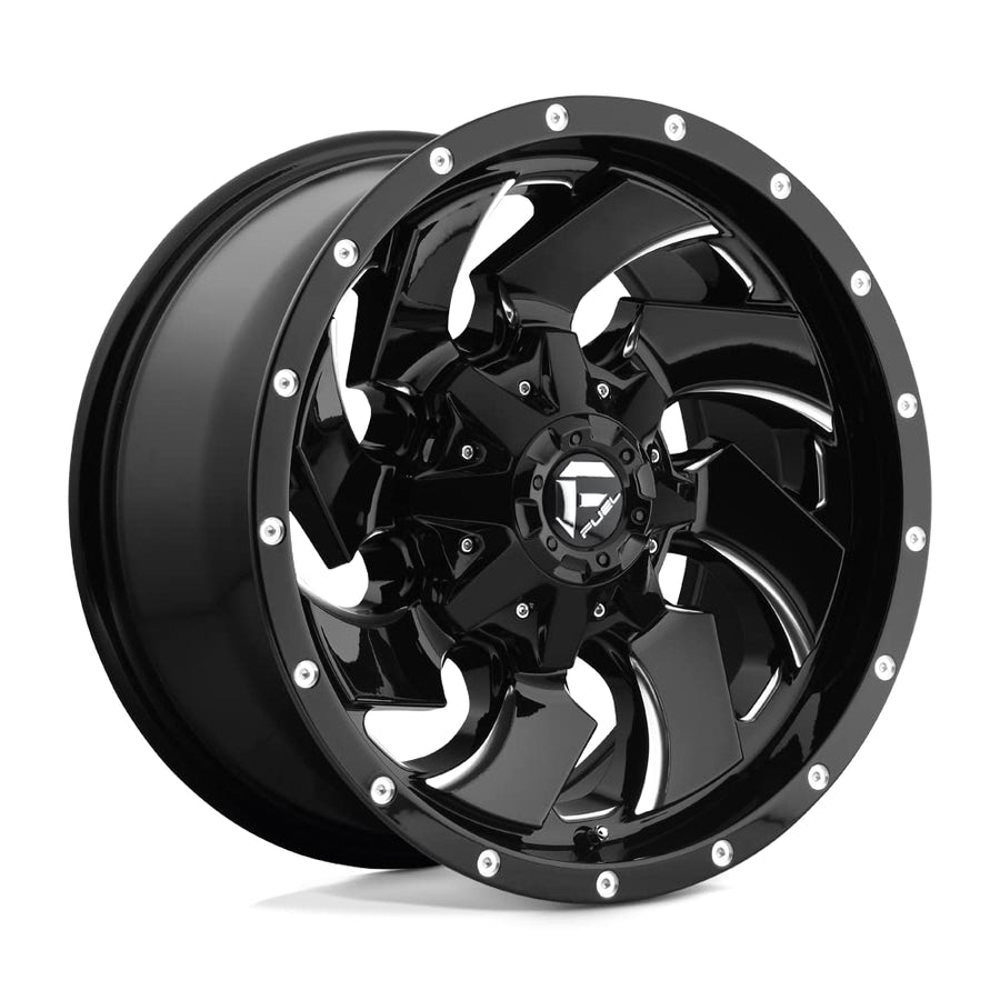 D574 CLEAVER FUEL OFF-ROAD 20X9, 8X170, 5.04, 1mm GLOSS BLACK MILLED - D57420901750