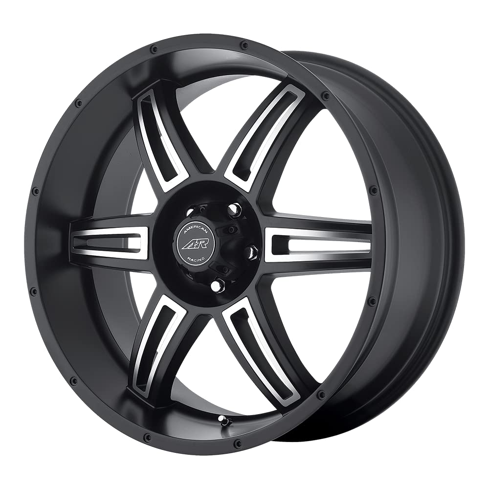 AR890 American Racing 17X8 5X5.0 S-BLK MACH 30MM - AR89078050730