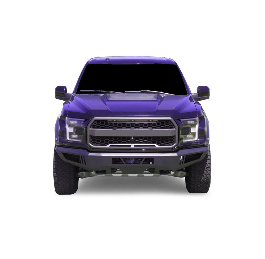 Heavy Duty Black Horse Armour Front Bumper Matte Black Compatible with 2017-2020 Ford F-150-AFB-F1RA-17