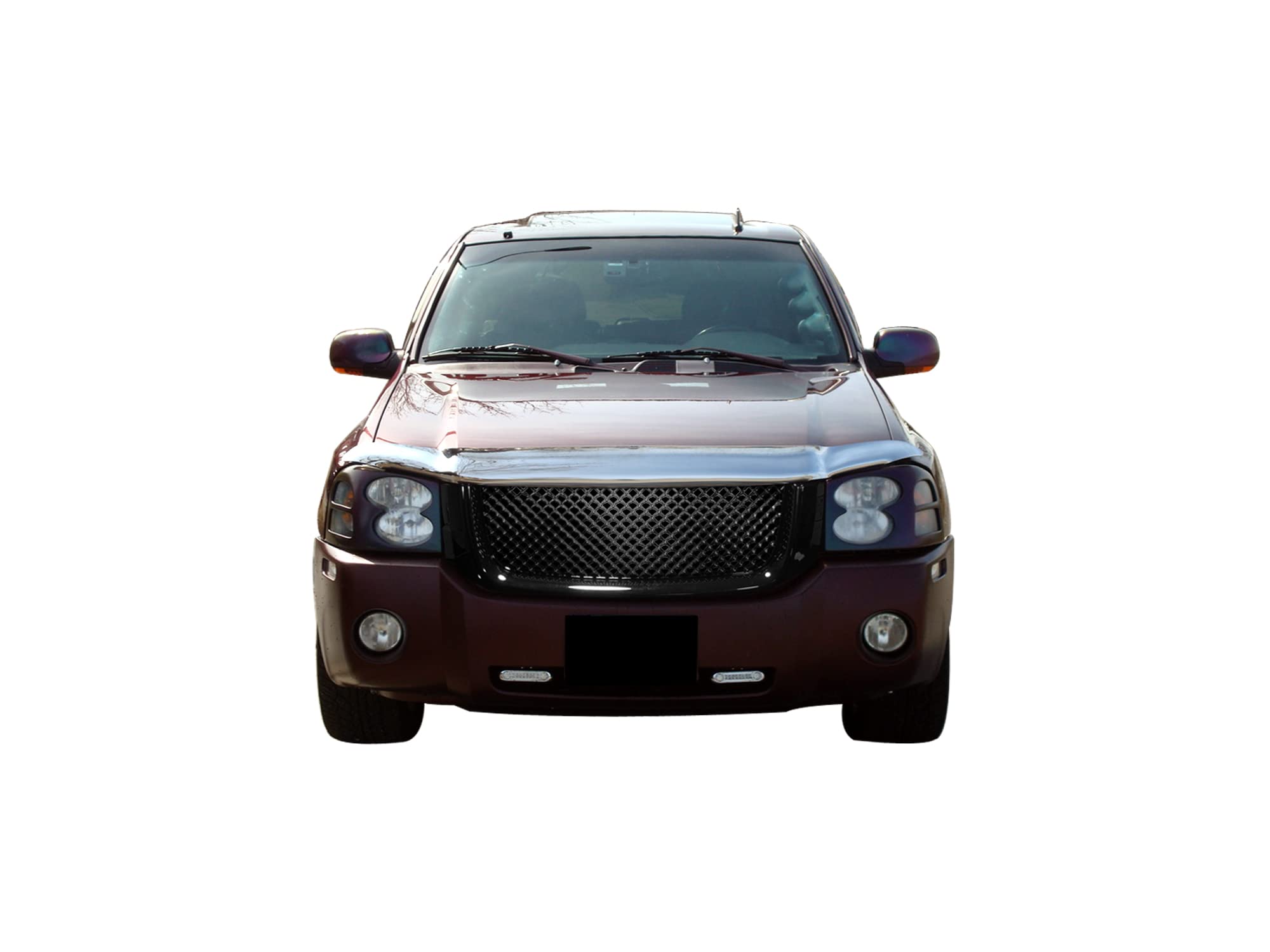 Mesh Front Hood Grille Armordillo USA 7148628 - Gloss Black Fits 2002-2009 GMC Envoy XL