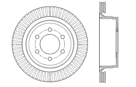Cryo Sport StopTech 128.65135CR Drilled and Slotted Rotor
