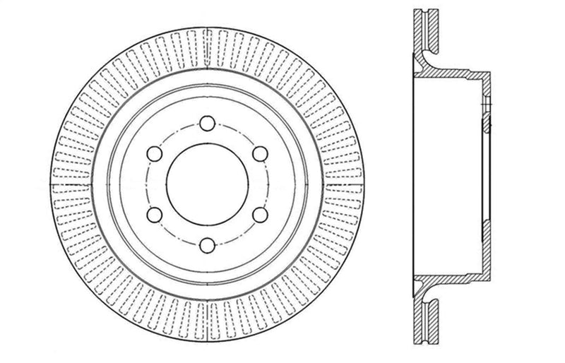 Cryo Sport StopTech 128.65135CR Drilled and Slotted Rotor