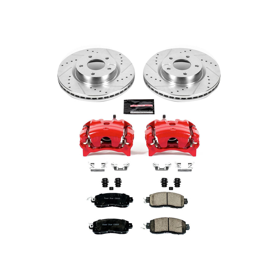 Power Stop Z23 KC6494 Evolution Sport Performance 1-Click Brake Kit with Caliper For Nissan Altima 2013-2021 [Model Specific]