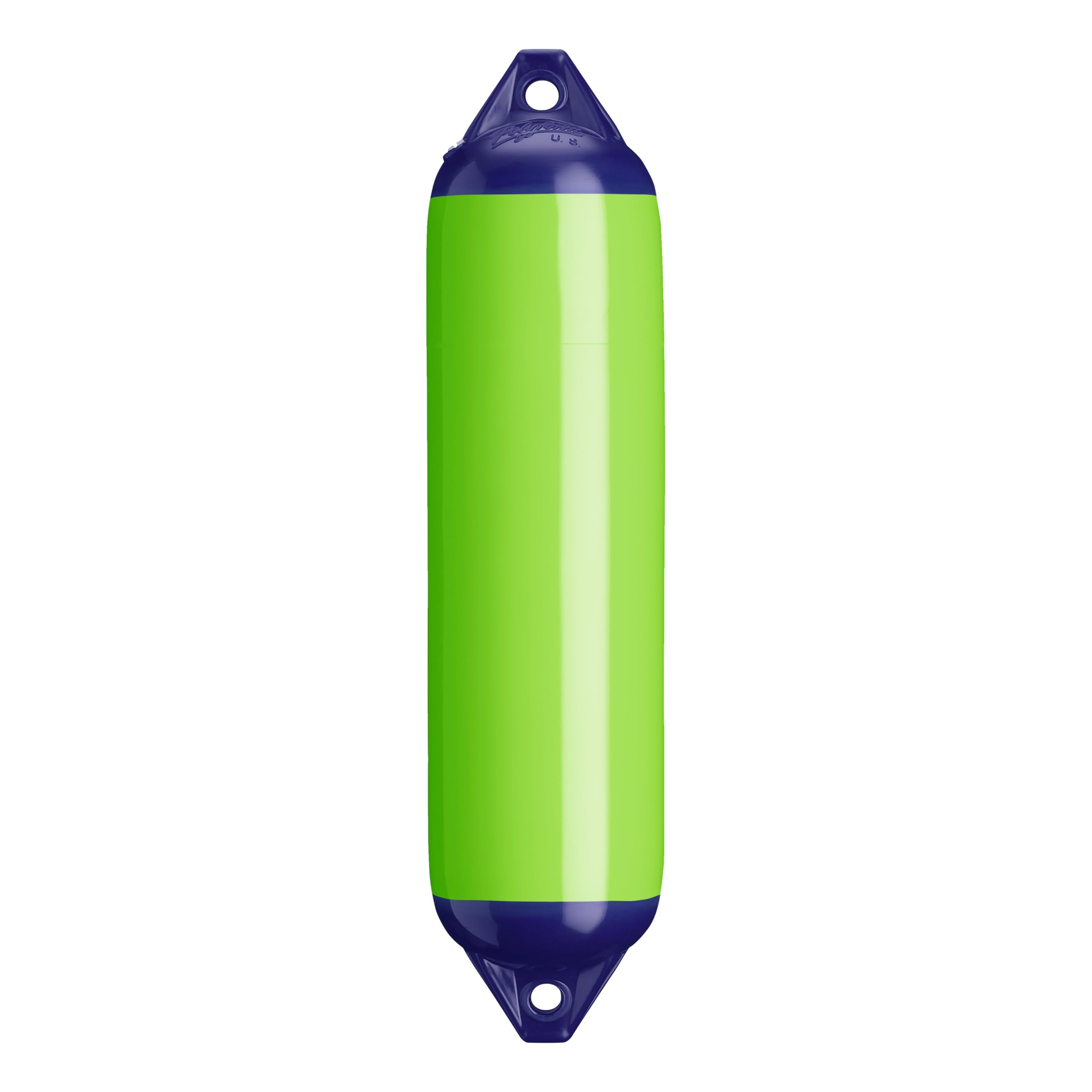 F-1 Standard Polyform Boat Fender Blue Ropehold - Lime