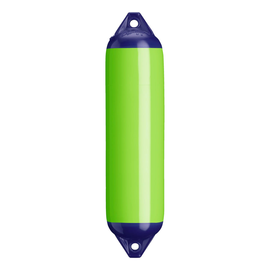 F-1 Standard Polyform Boat Fender Blue Ropehold - Lime