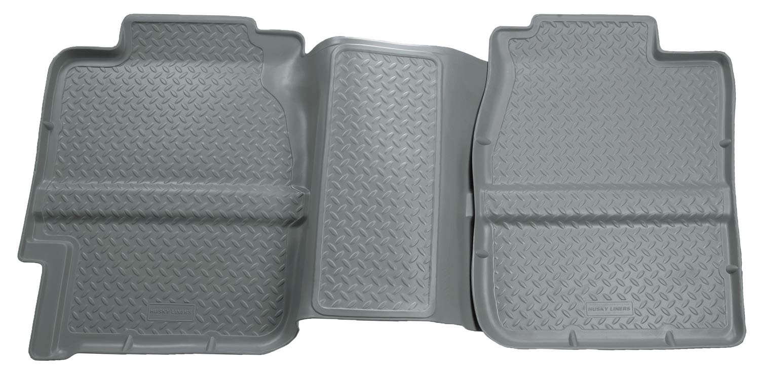Husky Liners | Classic Style Fits 1999-2007 Silverado/Sierra 1500 Extended Cab, 1999-2007 Chevrolet Silverado/GMC Sierra2500/3500 Extended Cab | 2nd Seat Floor Liner, Grey | 61362