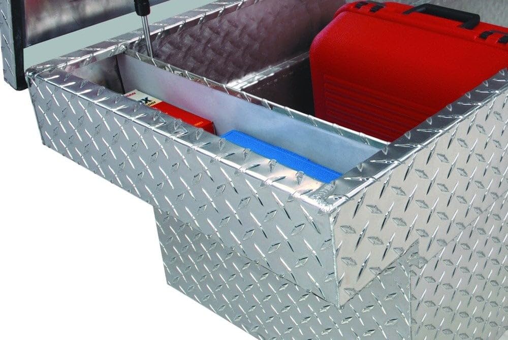 Full Size Delta 1-301000 Bright Aluminum Single Lid Deep Crossover Truck Box